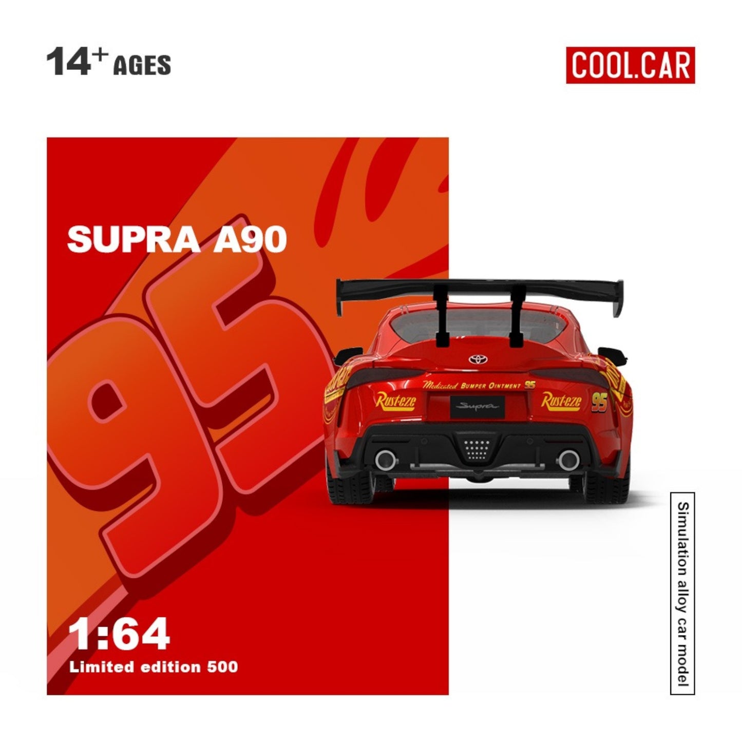 Pre-Order bis 19.09.2025 - CoolCar - Supa A90 Lightning McQueen Paint - CC647416