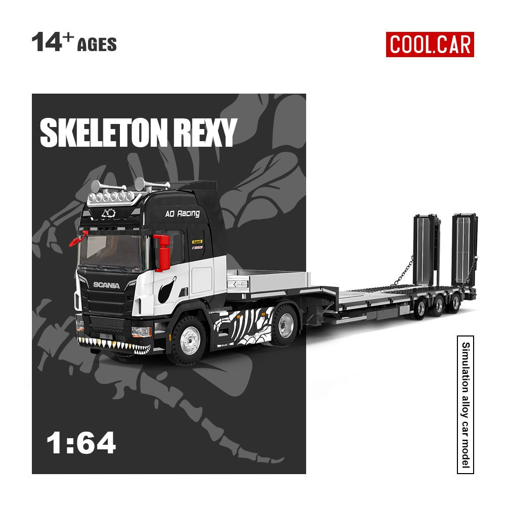 CoolCar - Pre-Order - Scania Flatbed Truck - Skeleton Rexy - CC647505