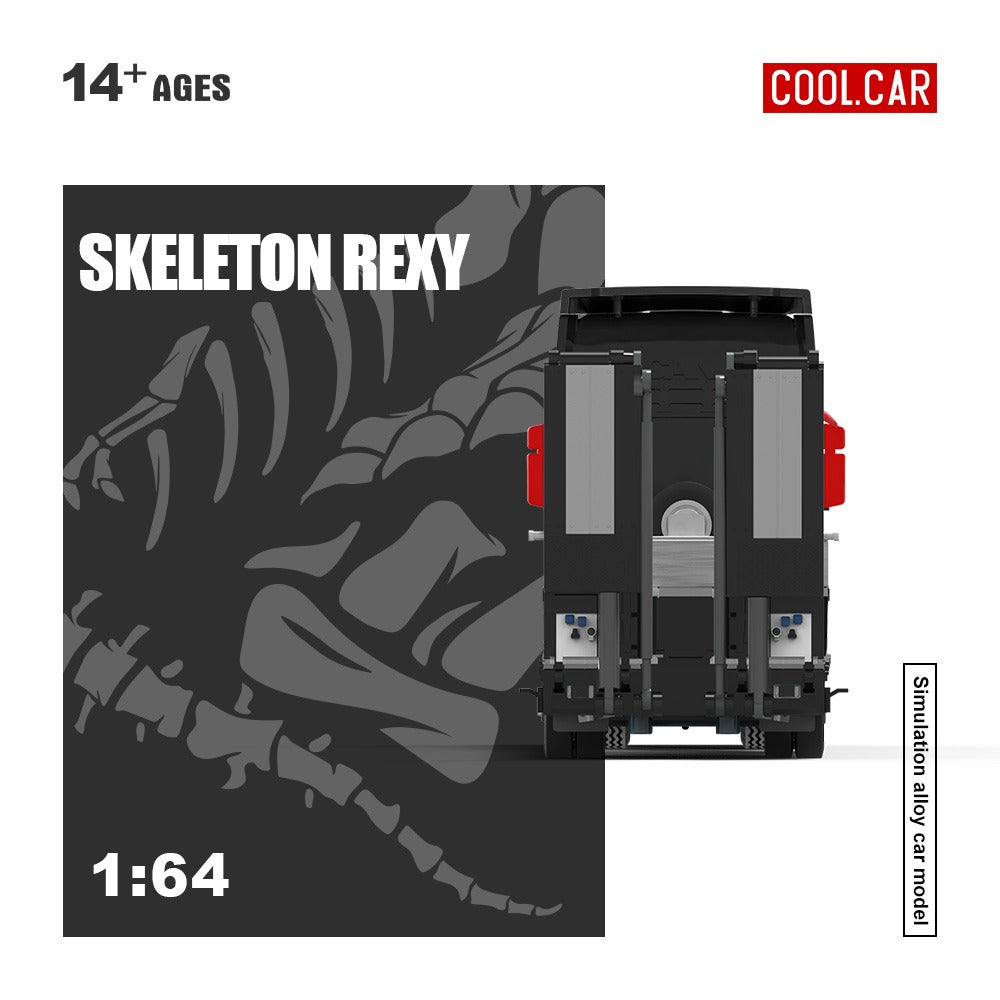 CoolCar - Pre-Order - Scania Flatbed Truck - Skeleton Rexy - CC647505