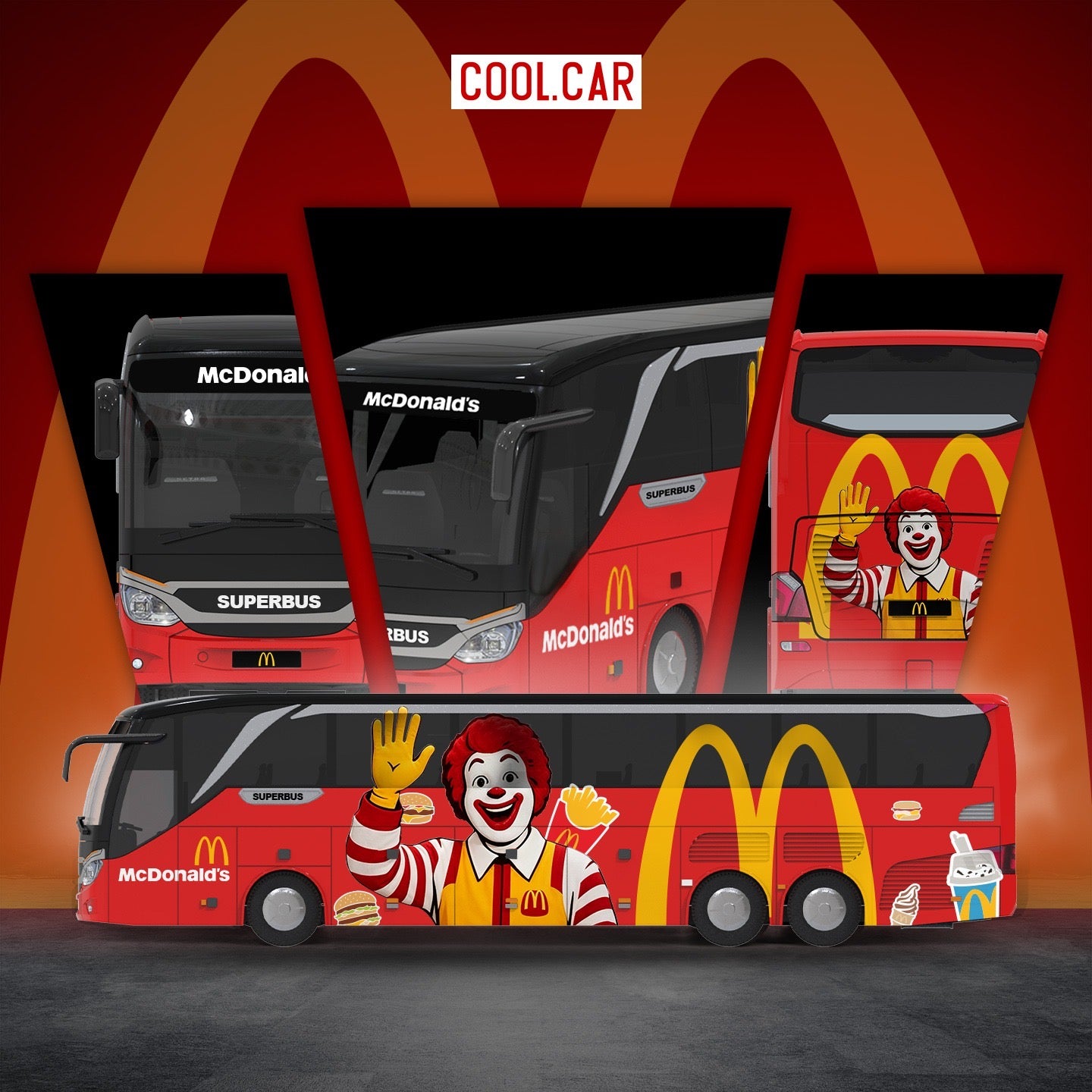 CoolCar - Pre-Order - McDonalds SuperBus - CC800705