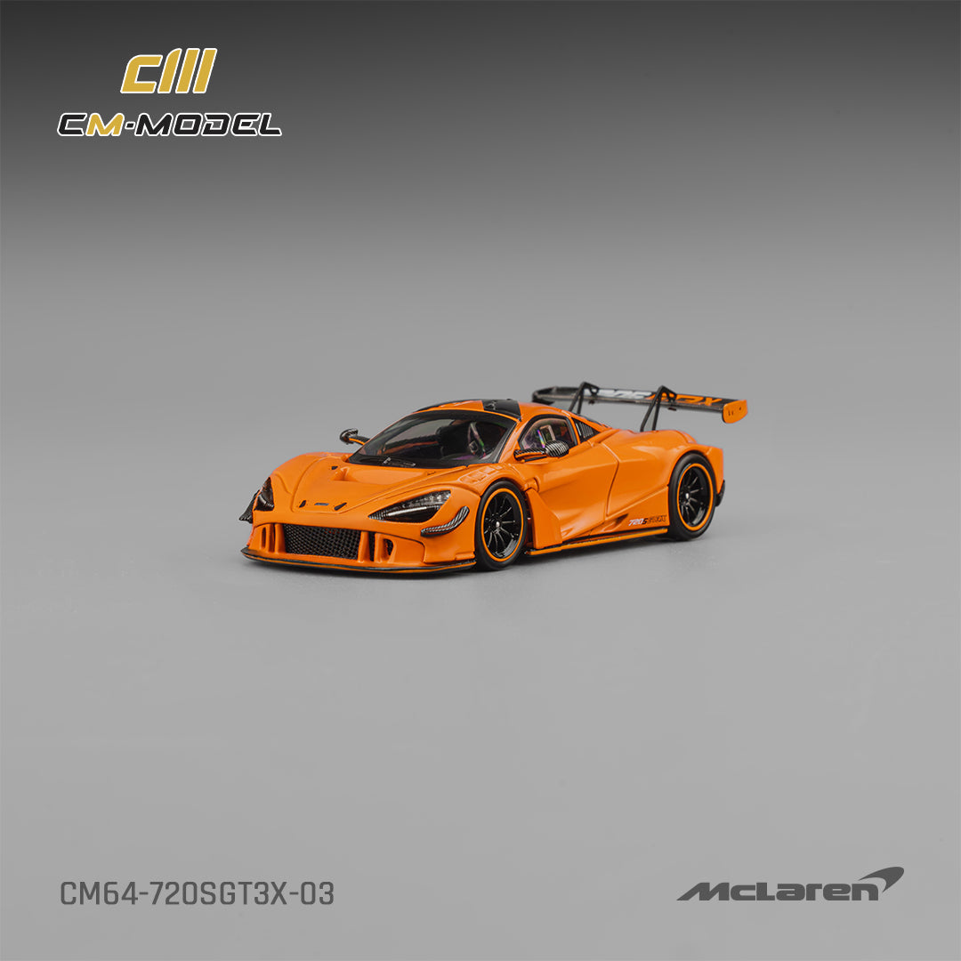 CM Model - Pre-Order - Mclaren 720SGT3X Papaya Orange