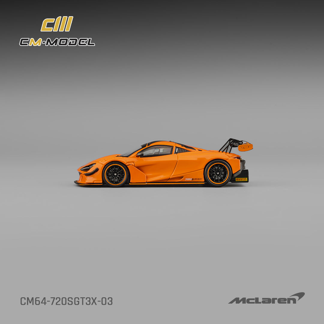 CM Model - Pre-Order - Mclaren 720SGT3X Papaya Orange