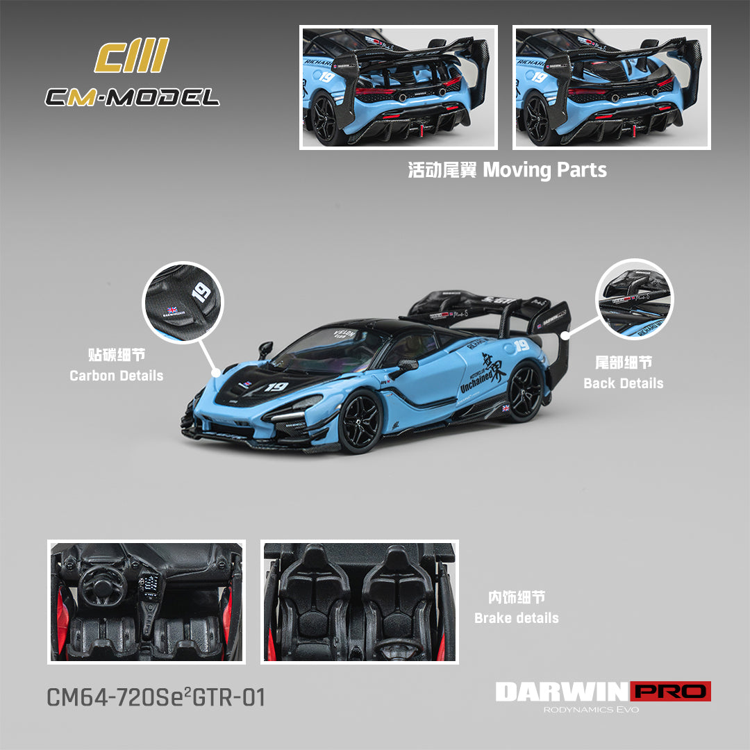 CM Model - Pre-Order - DarwinPRO 720Se²GTR-01 Unchained Blue - CM64-720SeGTR-01