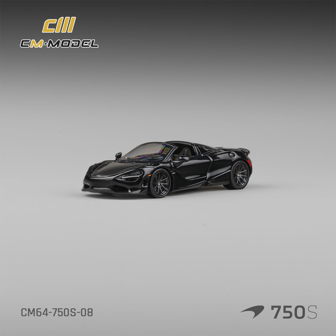 CM Model - Pre-Order - Mclaren 750S Spider Onyx Black - CM64-750S-08