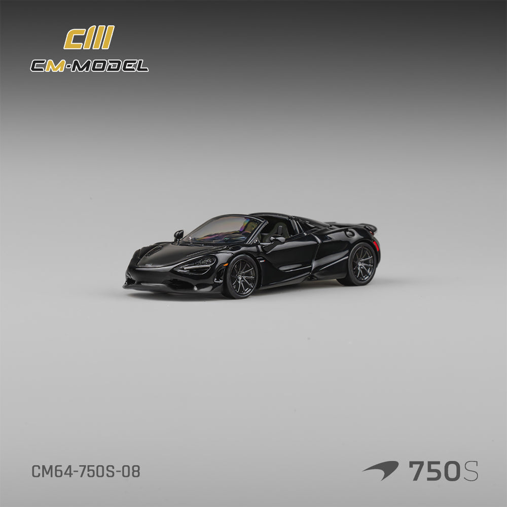 CM Model - Pre-Order - Mclaren 750S Spider Onyx Black - CM64-750S-08