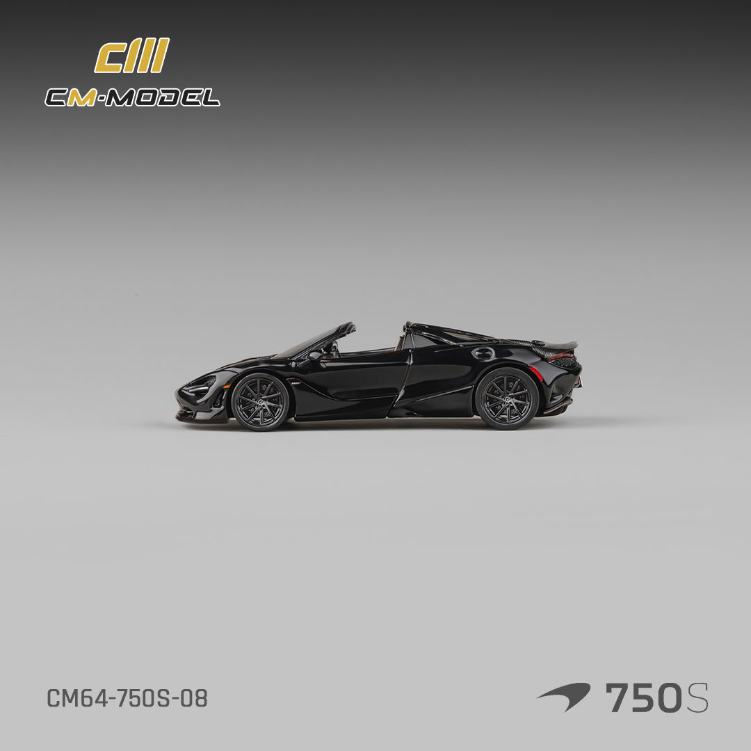 CM Model - Pre-Order - Mclaren 750S Spider Onyx Black - CM64-750S-08