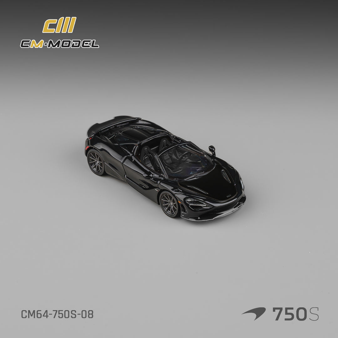 CM Model - Pre-Order - Mclaren 750S Spider Onyx Black - CM64-750S-08