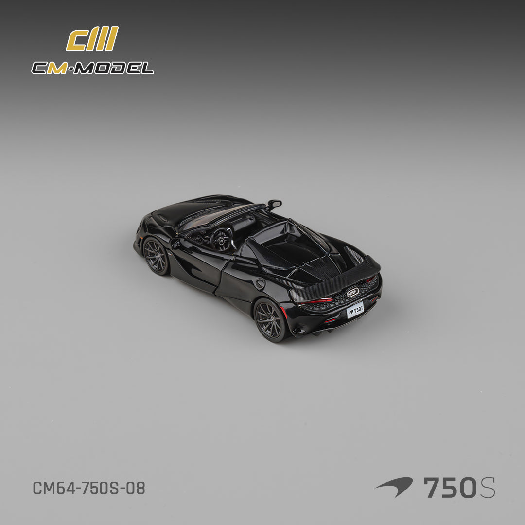 CM Model - Pre-Order - Mclaren 750S Spider Onyx Black - CM64-750S-08