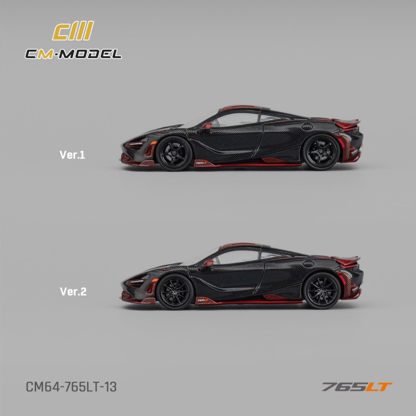 CM Model - Pre-Order - Mclaren 765LT Fullcarbon Red - CM64-765LT-13