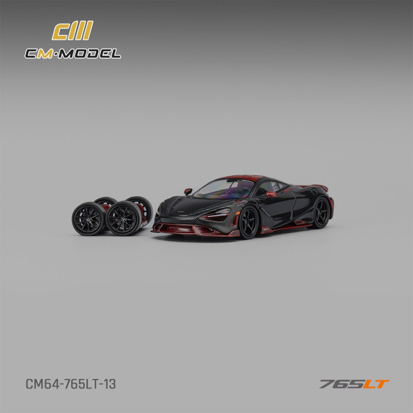 CM Model - Pre-Order - Mclaren 765LT Fullcarbon Red - CM64-765LT-13