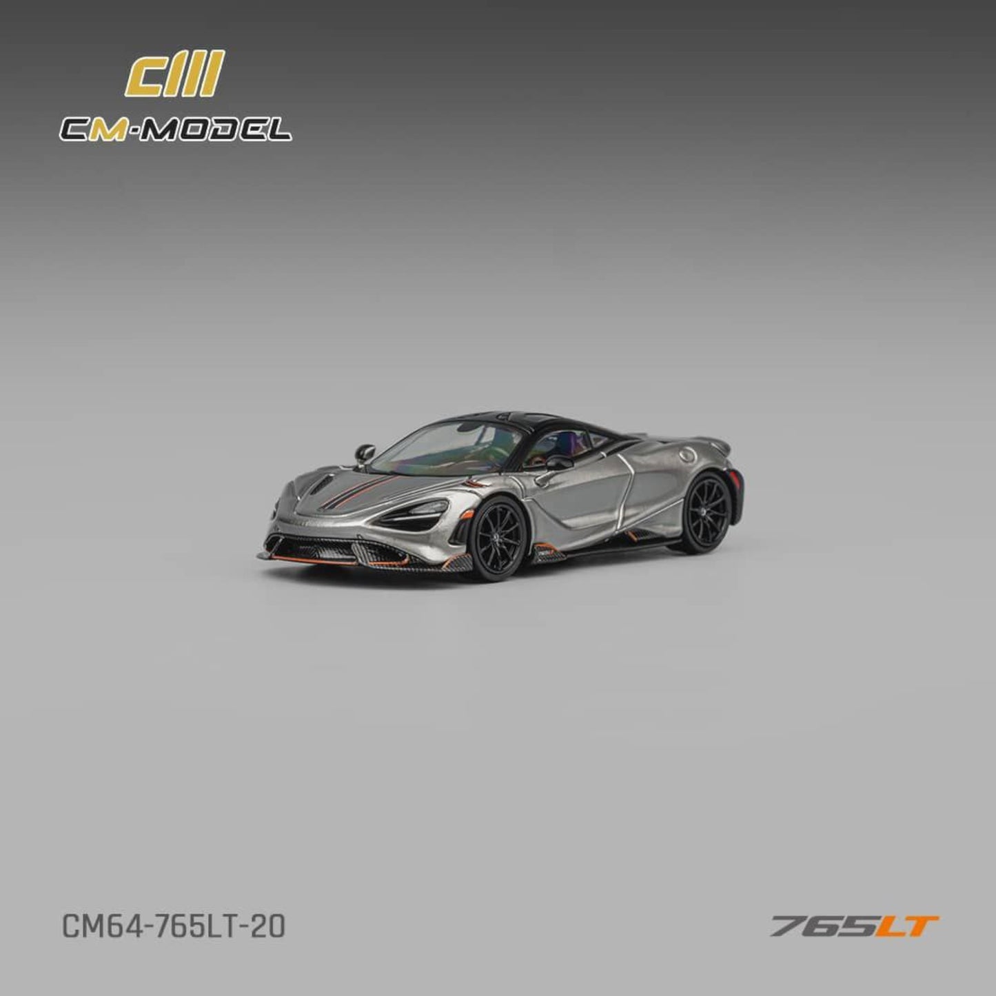 CM Model - Pre-Order - McLaren 765LT Silver Grey - CM64-765LT-20