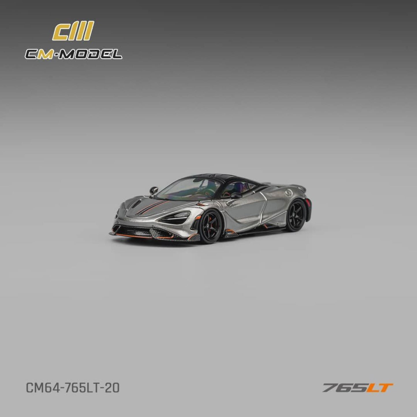 CM Model - Pre-Order - McLaren 765LT Silver Grey - CM64-765LT-20