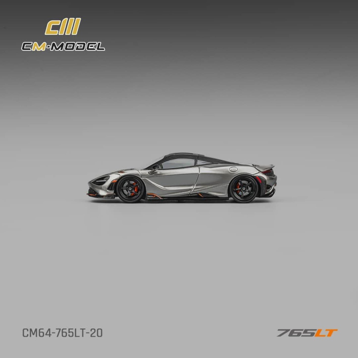 CM Model - Pre-Order - McLaren 765LT Silver Grey - CM64-765LT-20