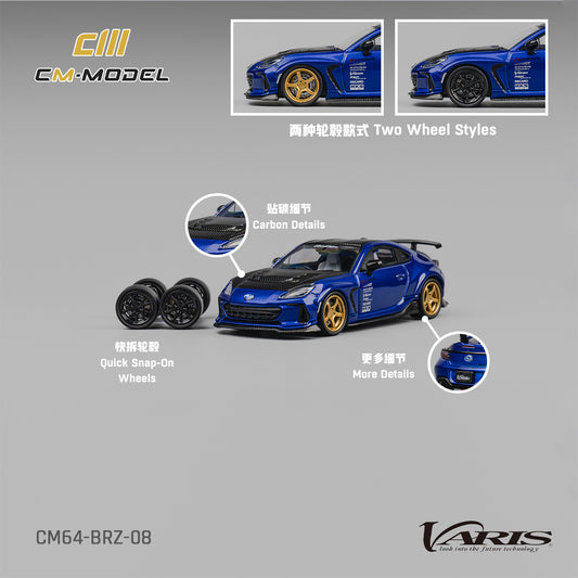 CM Model - Pre-Order - Subaru BRZ Varis Widebody, Blue - CM64-BRZ-08