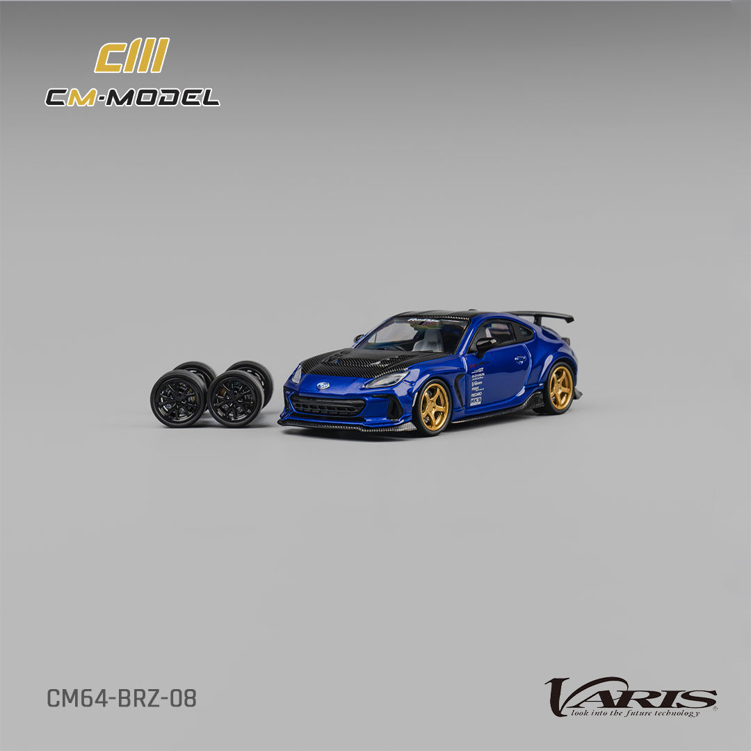 CM Model - Pre-Order - Subaru BRZ Varis Widebody, Blue - CM64-BRZ-08