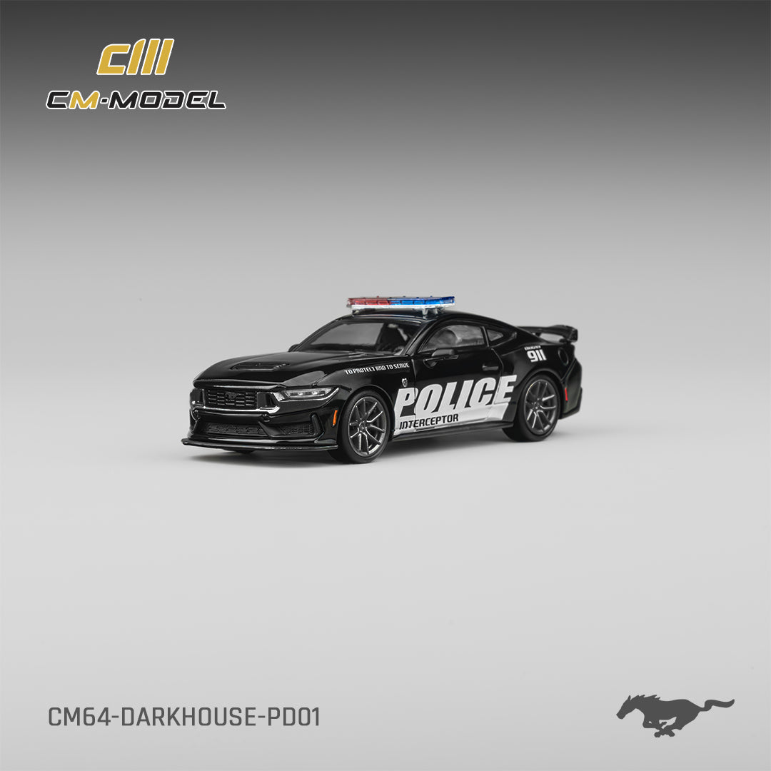 CM Model - Pre-Order - Ford Mustang Dark Horse Police Cruiser - CM64-DarkHorse-PD01