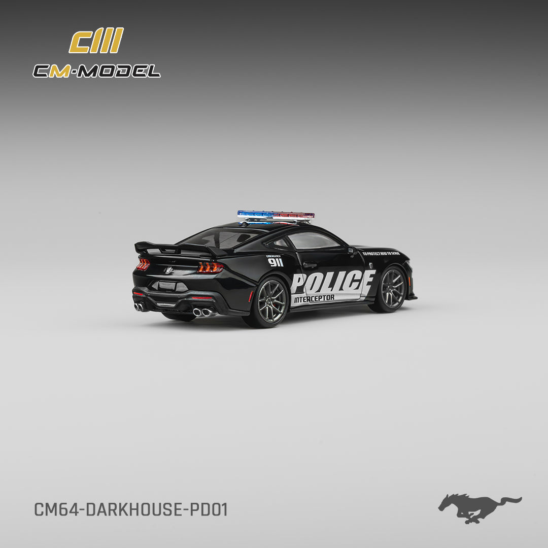 CM Model - Pre-Order - Ford Mustang Dark Horse Police Cruiser - CM64-DarkHorse-PD01