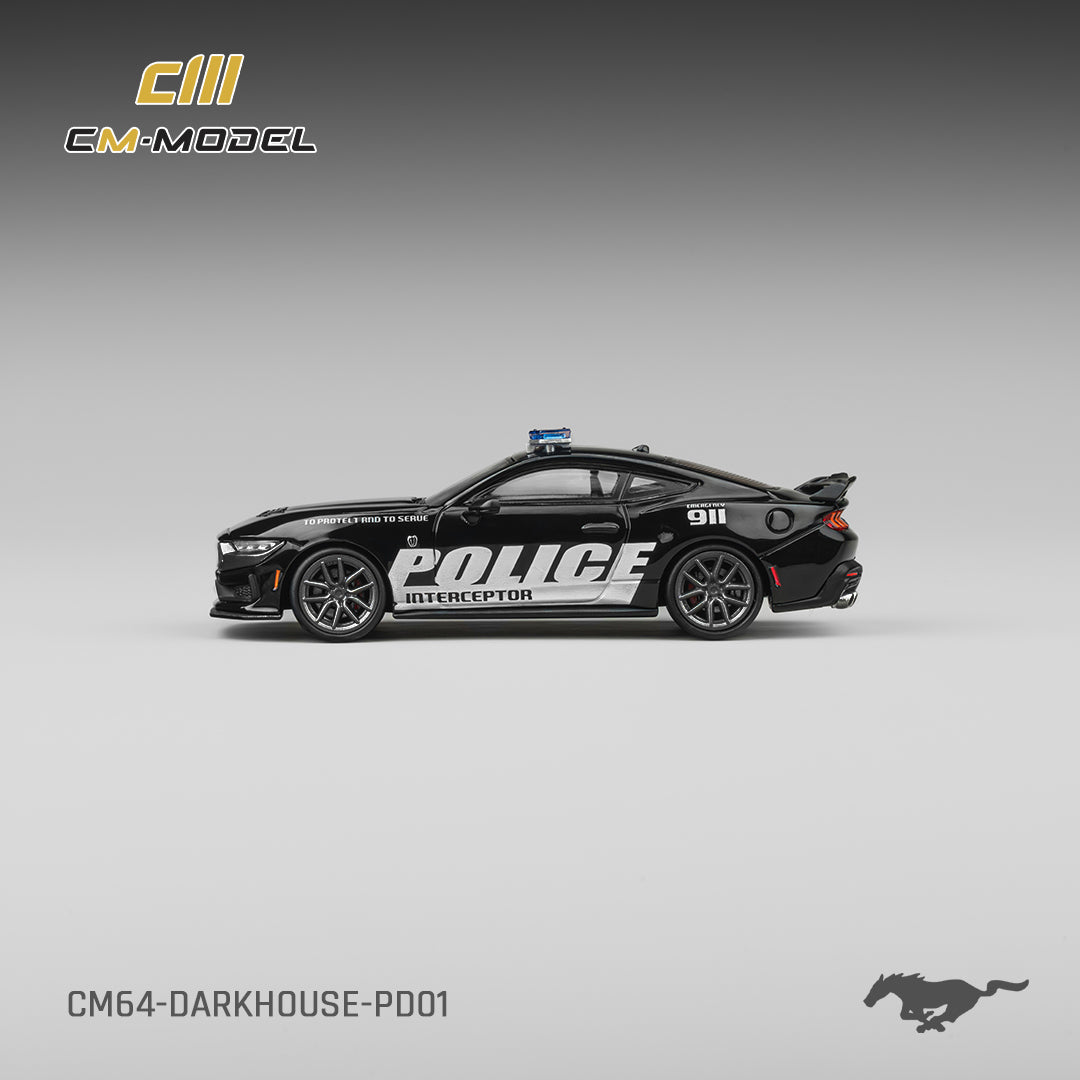 CM Model - Pre-Order - Ford Mustang Dark Horse Police Cruiser - CM64-DarkHorse-PD01