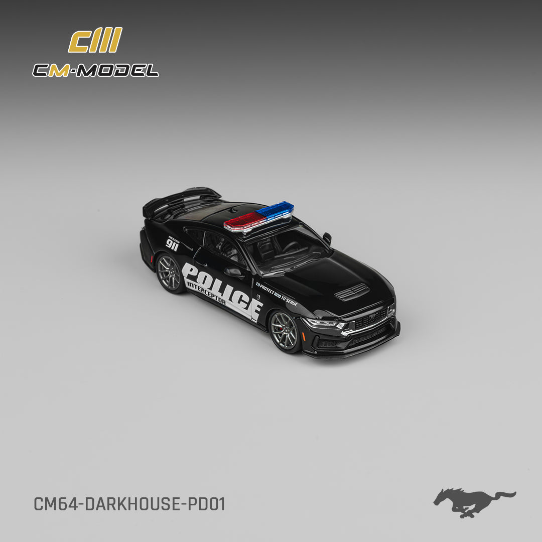 CM Model - Pre-Order - Ford Mustang Dark Horse Police Cruiser - CM64-DarkHorse-PD01