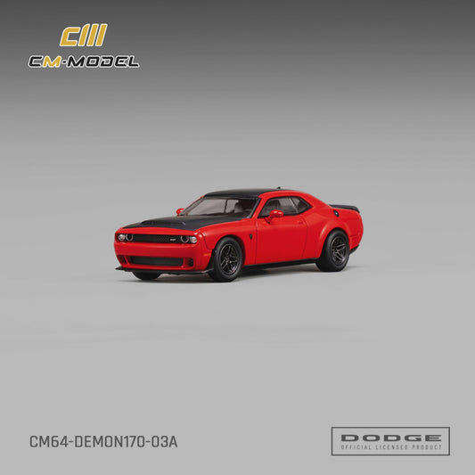 CM Model - Pre-Order - Dodge Demon170 TorchRed - CM64-DEMON170-03A