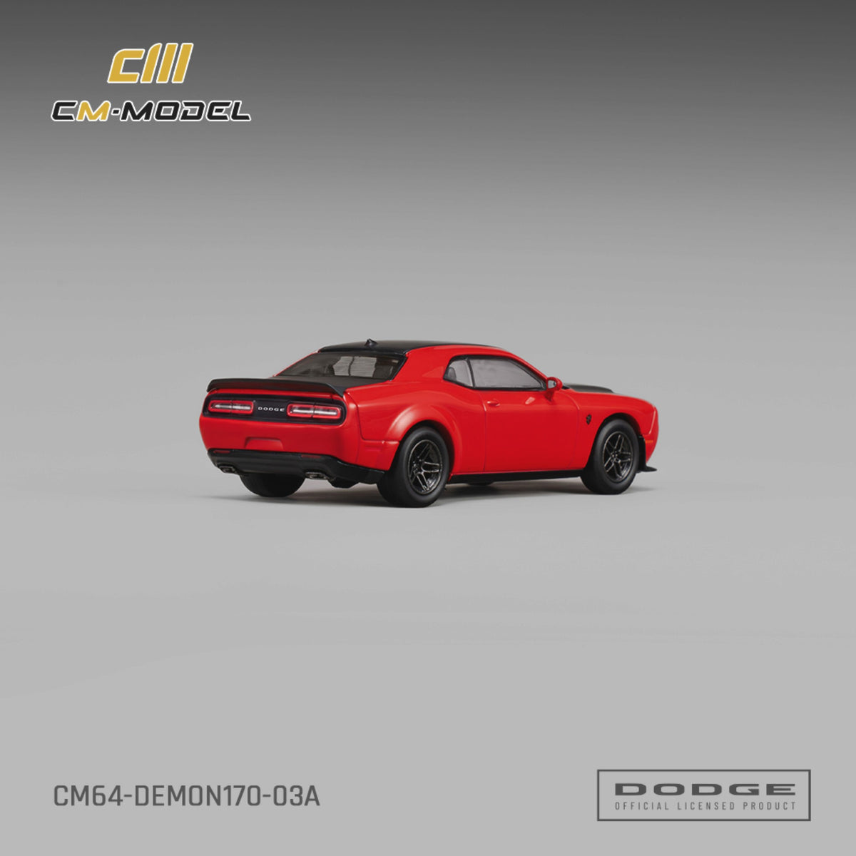 CM Model - Pre-Order - Dodge Demon170 TorchRed - CM64-DEMON170-03A