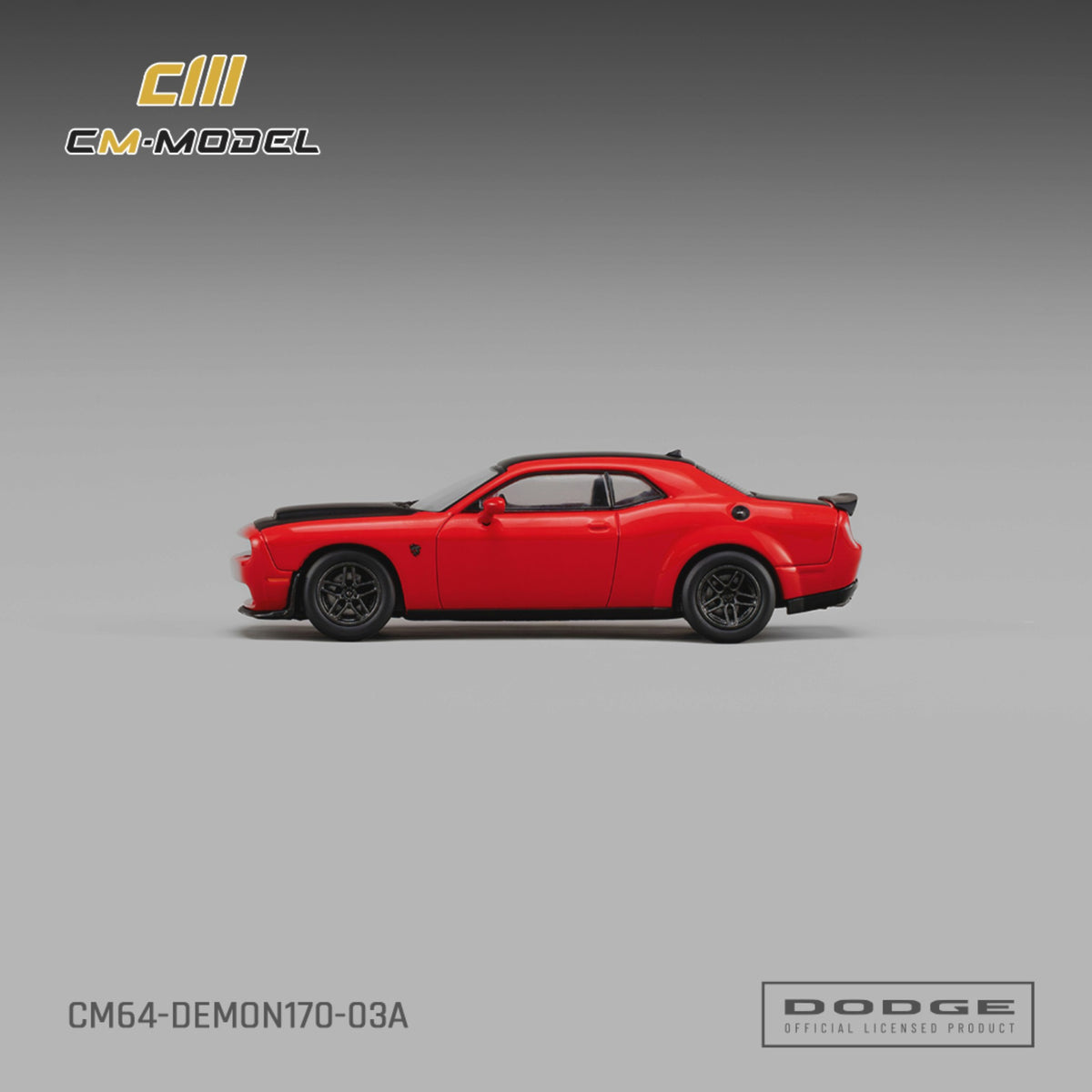 CM Model - Pre-Order - Dodge Demon170 TorchRed - CM64-DEMON170-03A