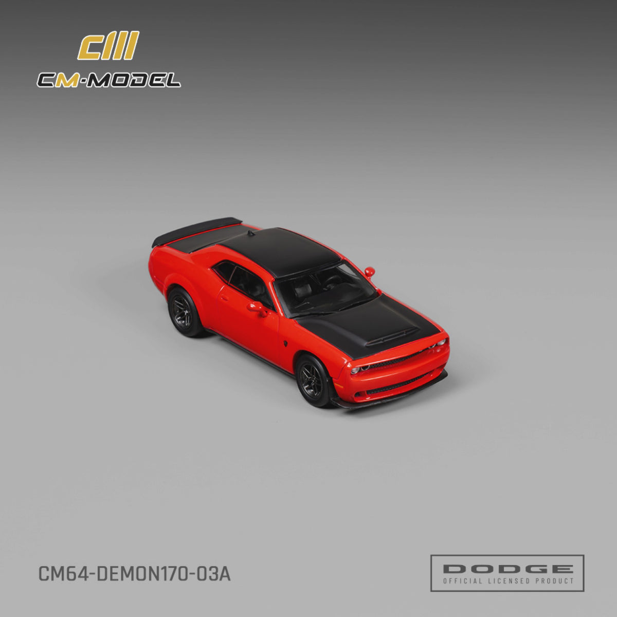 CM Model - Pre-Order - Dodge Demon170 TorchRed - CM64-DEMON170-03A