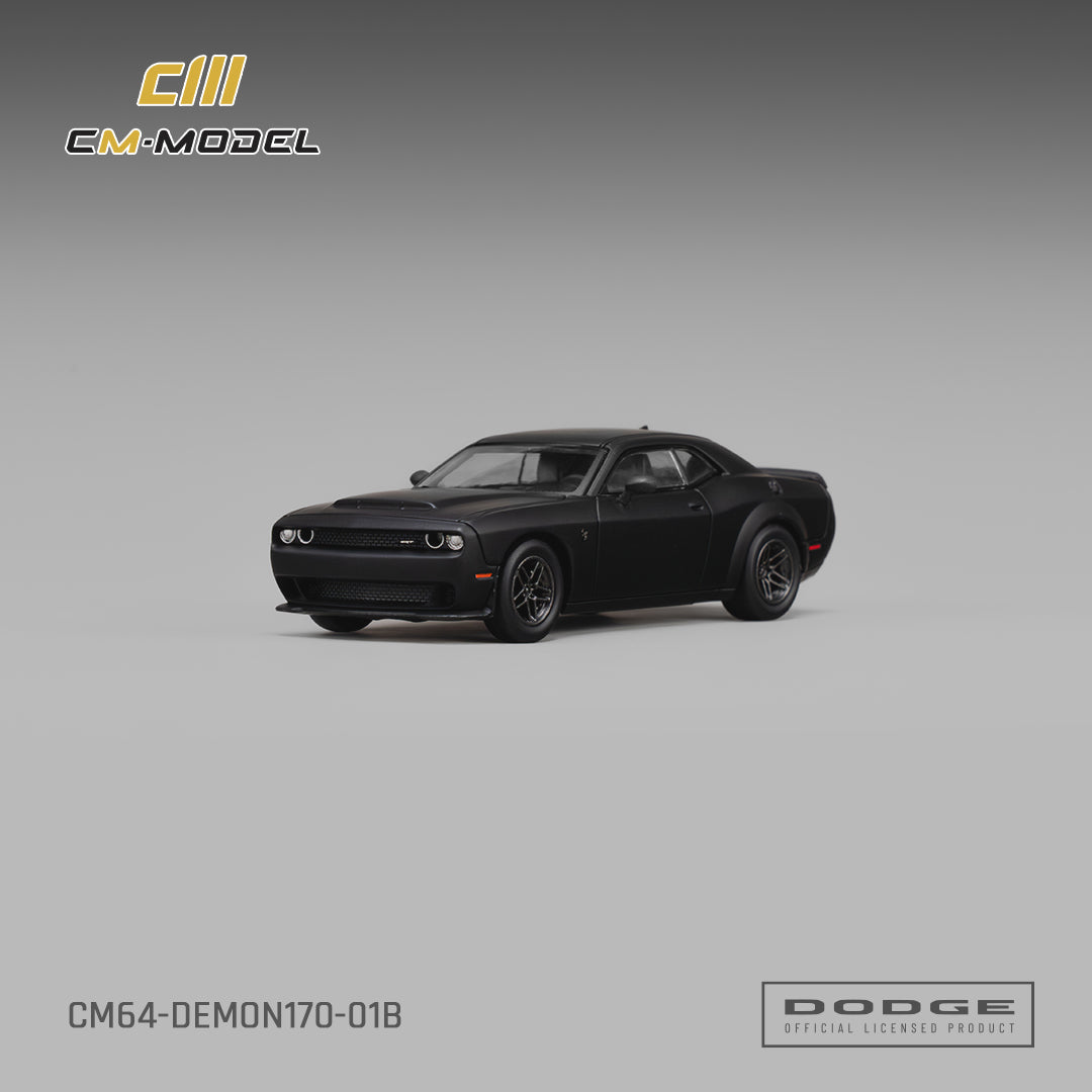 CM Model - Pre-Order - Dodge Demon 170 Matte Black - CM64-Demon170-01B