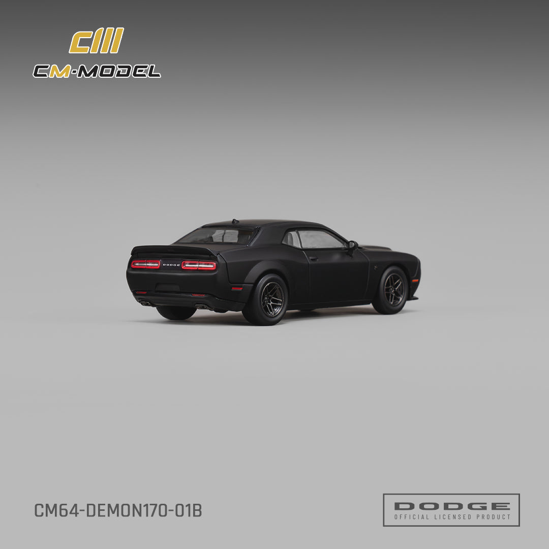 CM Model - Pre-Order - Dodge Demon 170 Matte Black - CM64-Demon170-01B