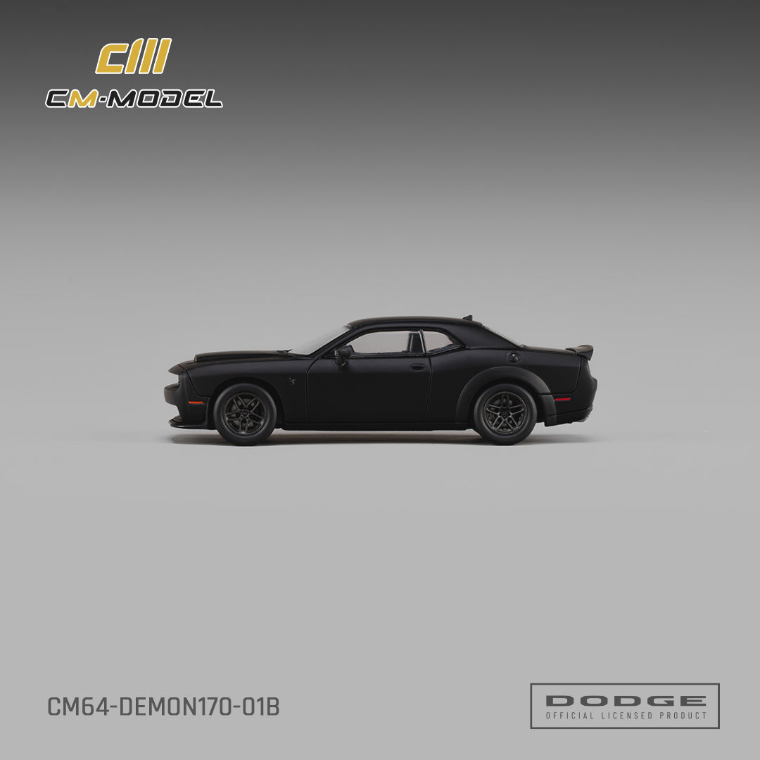 CM Model - Pre-Order - Dodge Demon 170 Matte Black - CM64-Demon170-01B