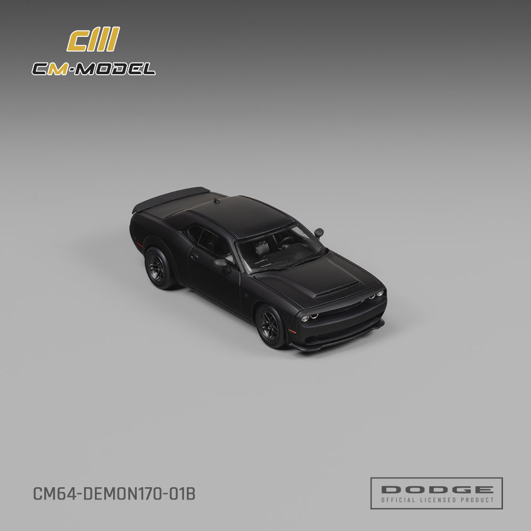 CM Model - Pre-Order - Dodge Demon 170 Matte Black - CM64-Demon170-01B