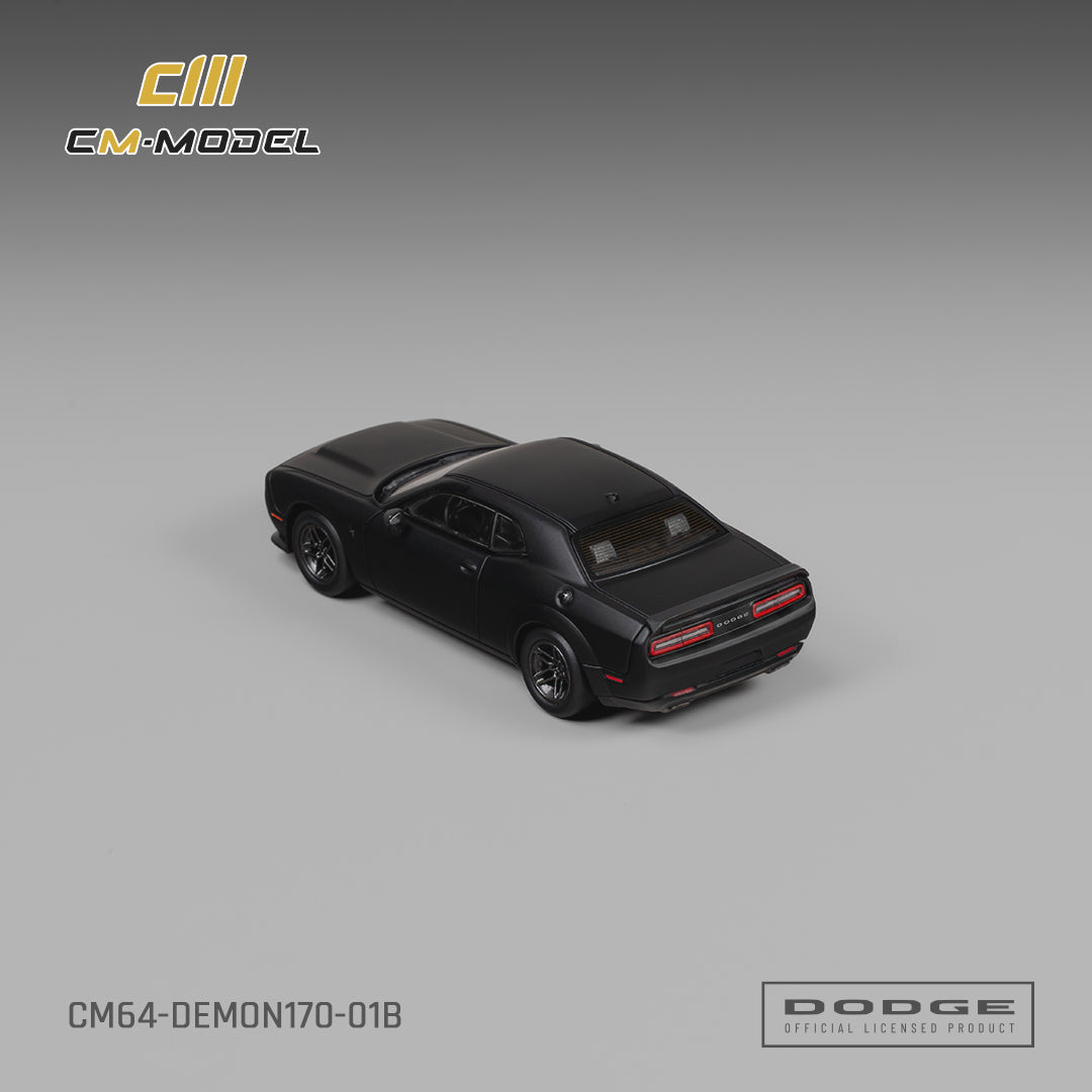 CM Model - Pre-Order - Dodge Demon 170 Matte Black - CM64-Demon170-01B