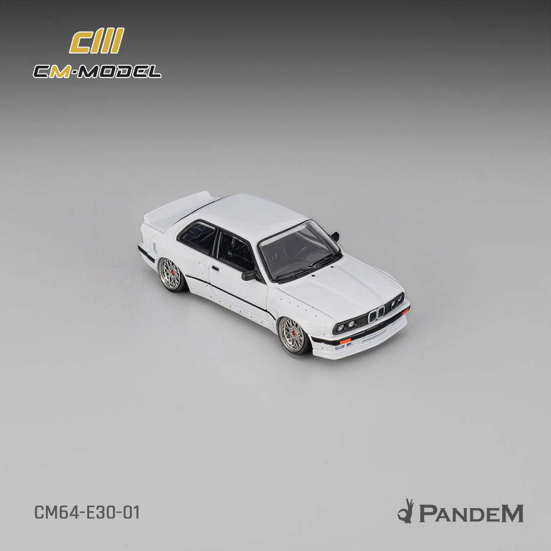 CM Model - Pre-Order - Pandem BMW M3 E30, Pearl White - CM64-E30-01