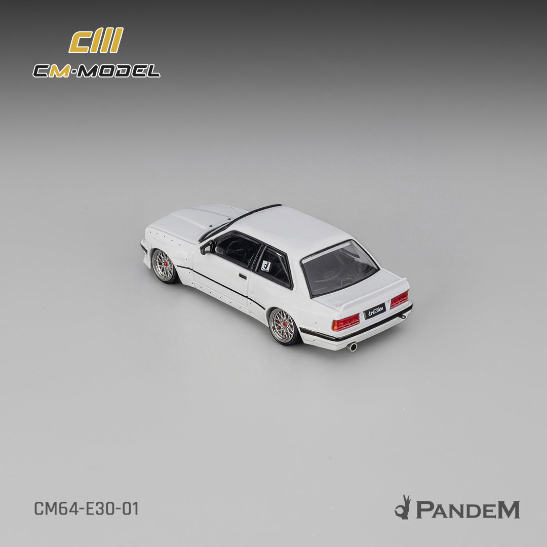 CM Model - Pre-Order - Pandem BMW M3 E30, Pearl White - CM64-E30-01