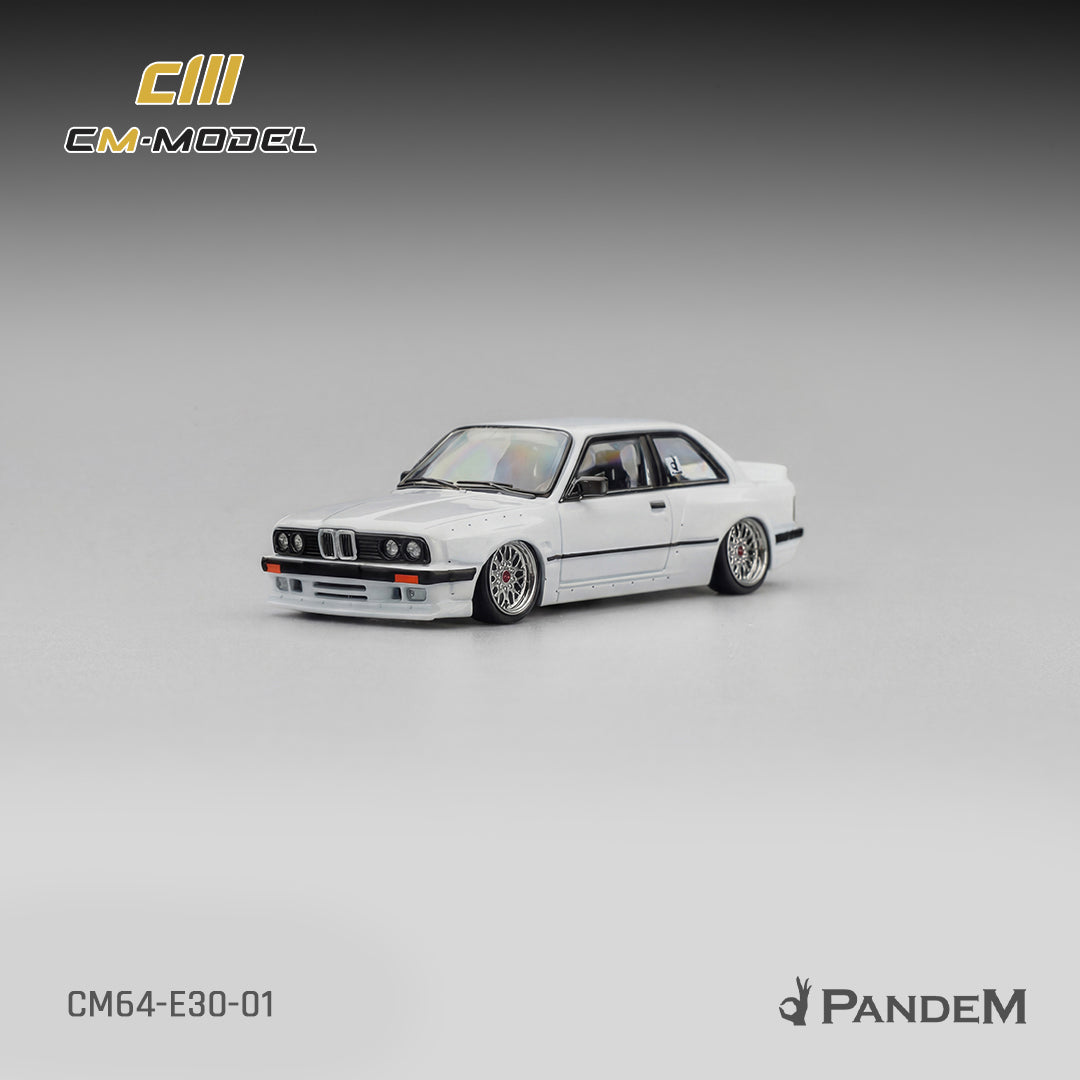 CM Model - Pre-Order - Pandem BMW M3 E30, Pearl White - CM64-E30-01