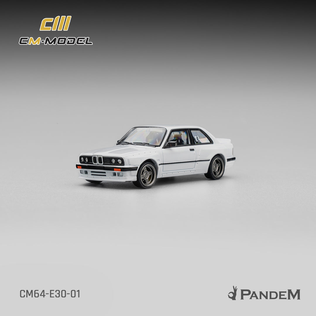 CM Model - Pre-Order - Pandem BMW M3 E30, Pearl White - CM64-E30-01