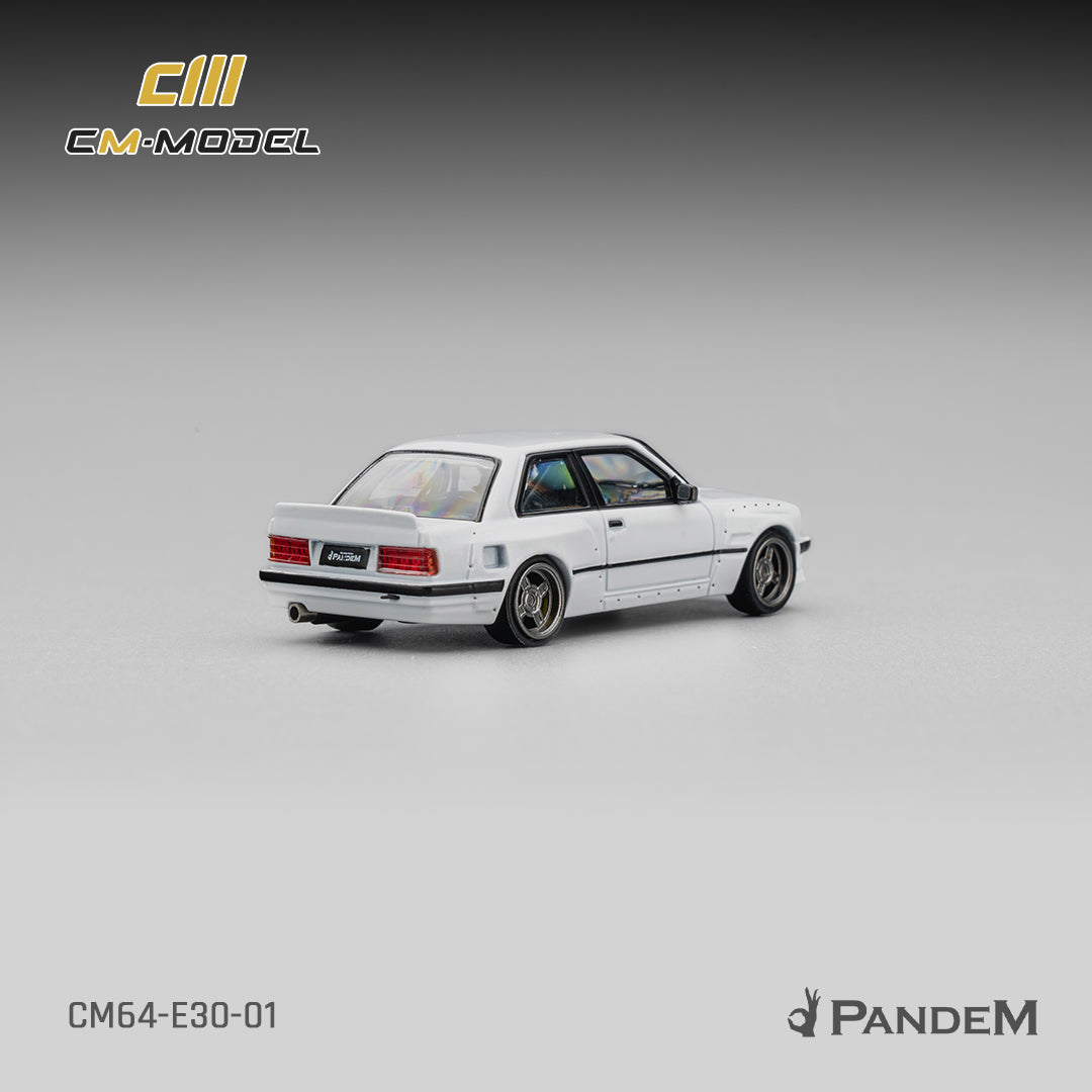 CM Model - Pre-Order - Pandem BMW M3 E30, Pearl White - CM64-E30-01