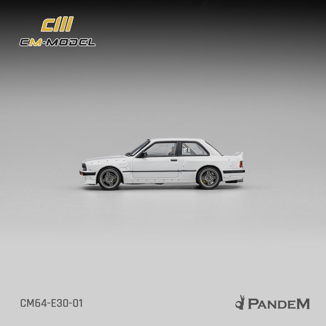 CM Model - Pre-Order - Pandem BMW M3 E30, Pearl White - CM64-E30-01