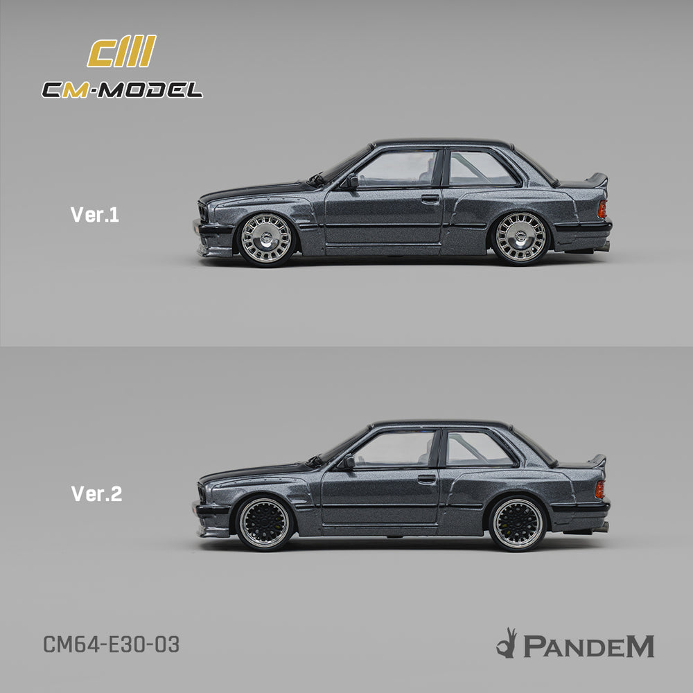 CM Model - Pre-Order - Pandem M3 E30 Metallic Gunmetal Gray - CM64-E30-03