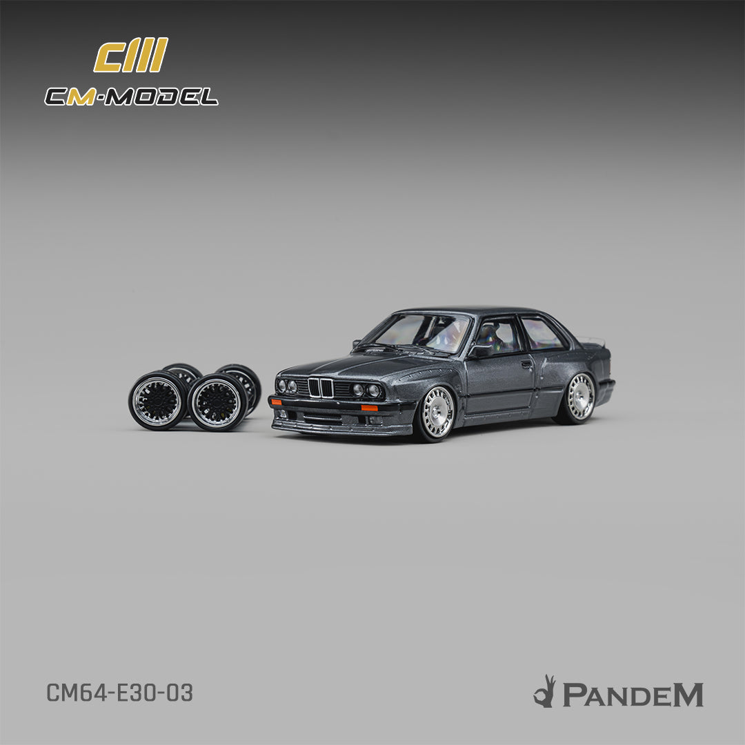 CM Model - Pre-Order - Pandem M3 E30 Metallic Gunmetal Gray - CM64-E30-03