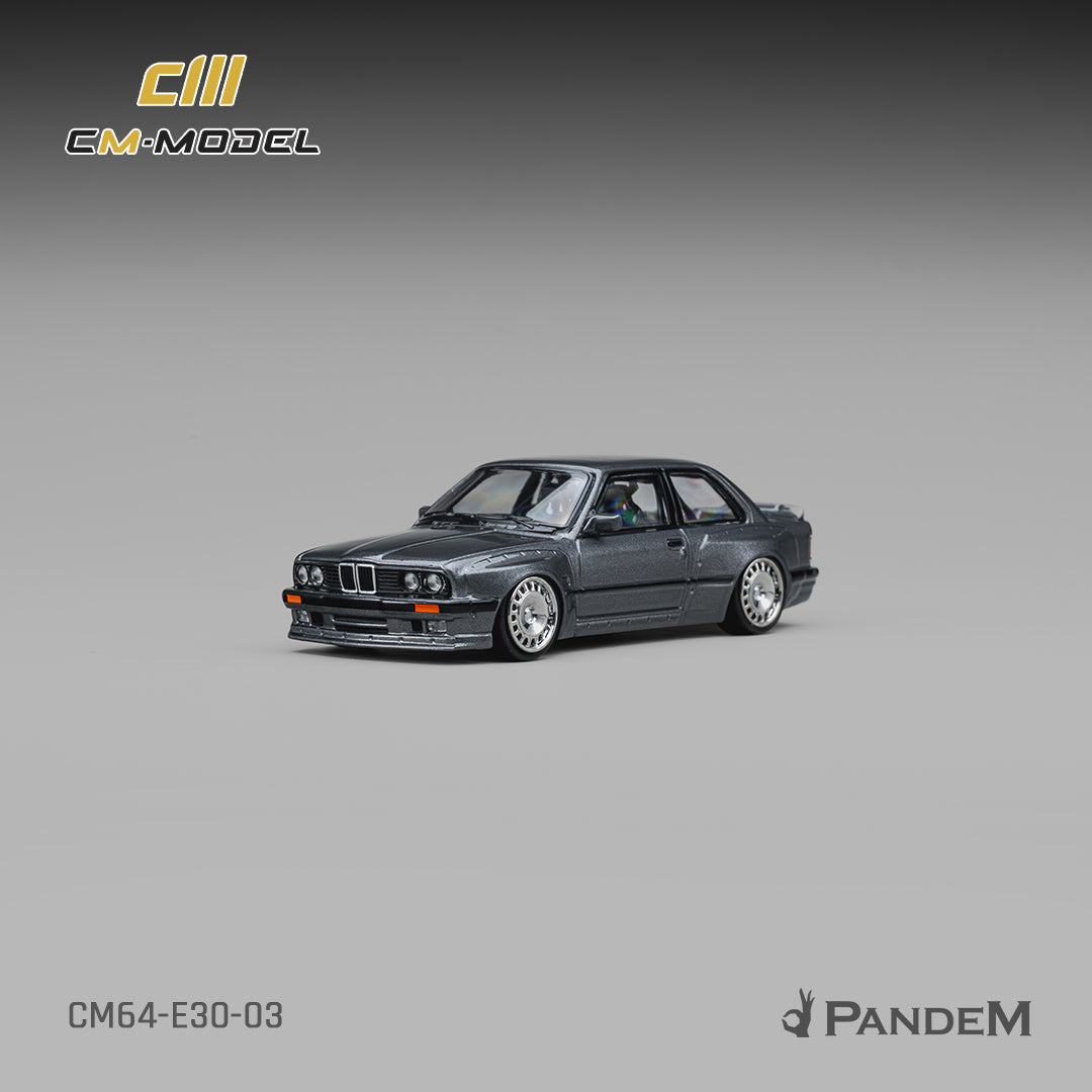 CM Model - Pre-Order - Pandem M3 E30 Metallic Gunmetal Gray - CM64-E30-03