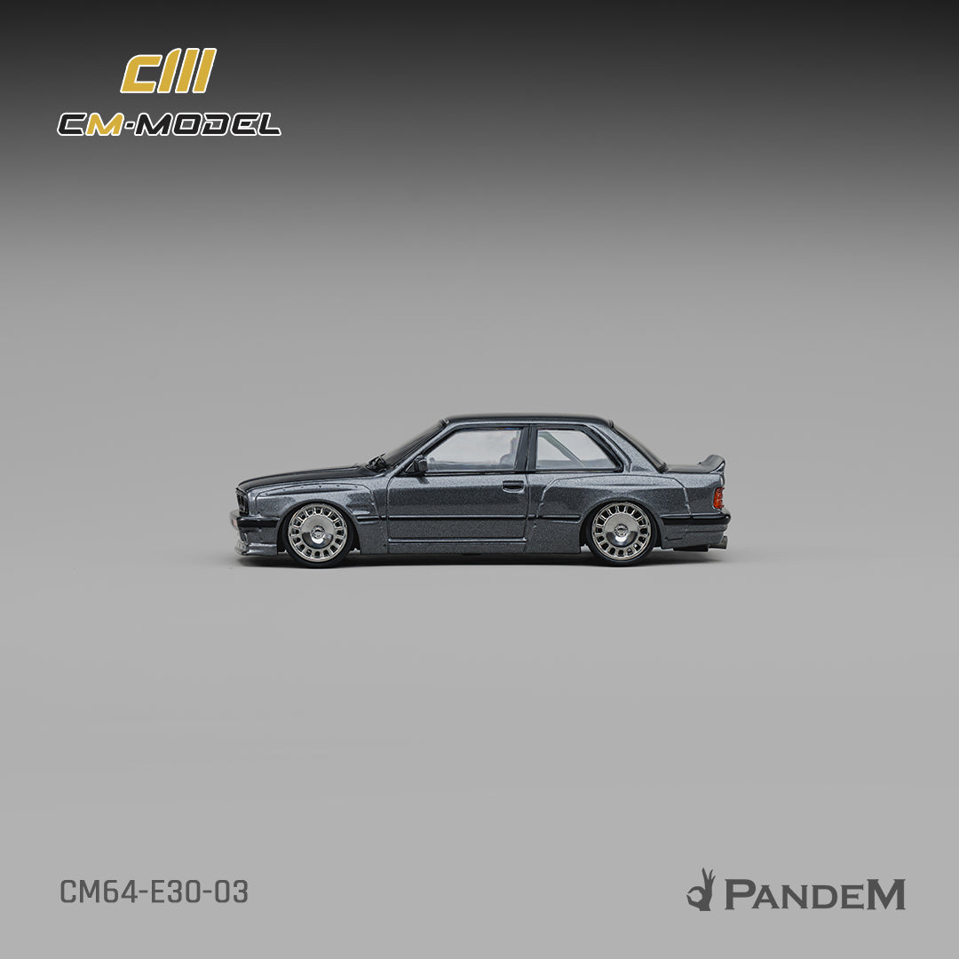 CM Model - Pre-Order - Pandem M3 E30 Metallic Gunmetal Gray - CM64-E30-03
