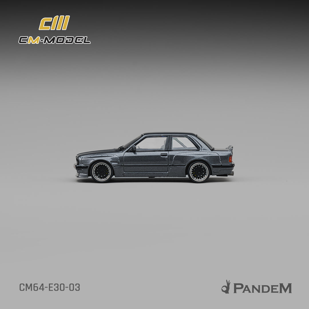 CM Model - Pre-Order - Pandem M3 E30 Metallic Gunmetal Gray - CM64-E30-03