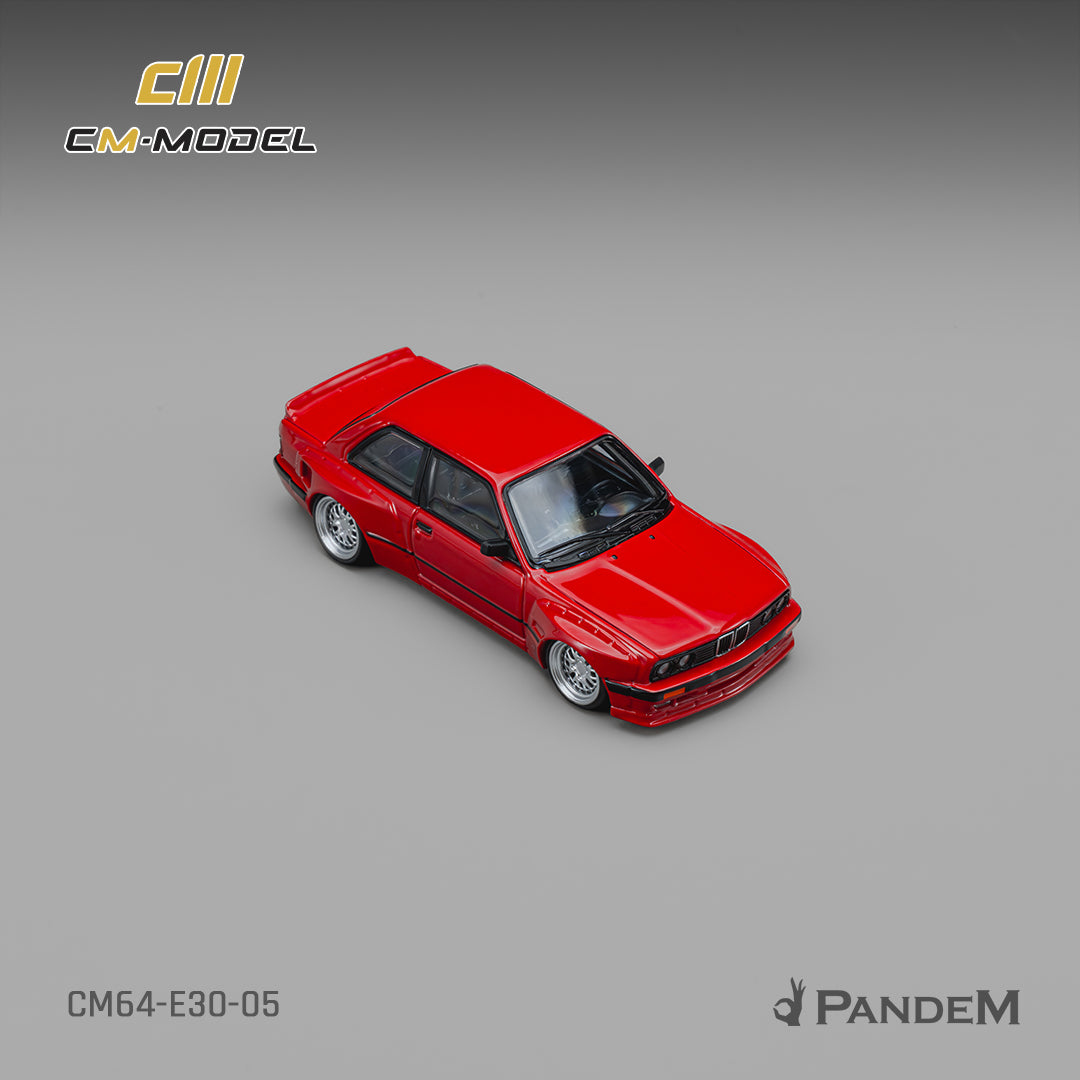 CM Model - Pre-Order - Pandem M3 E30 Bright Red - CM64-E30-05