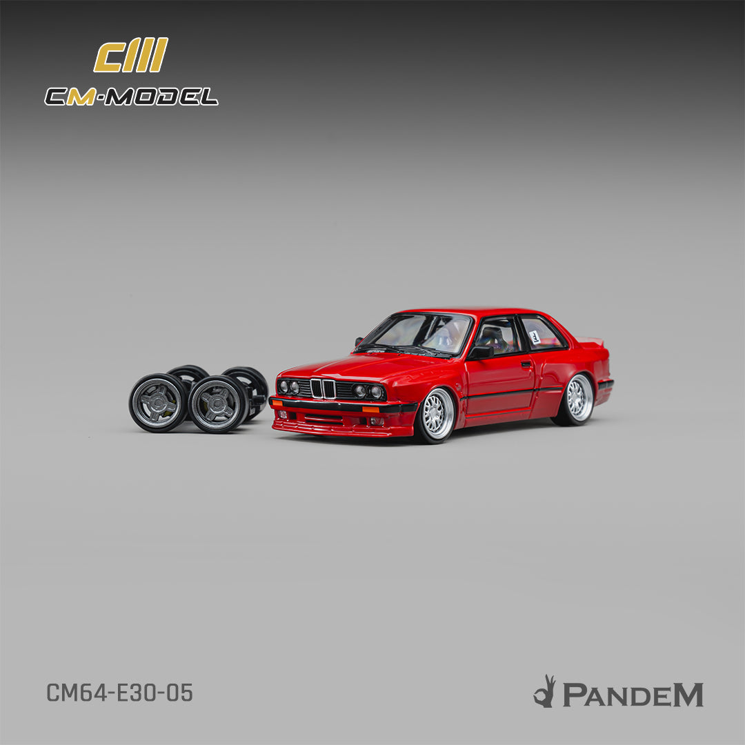 CM Model - Pre-Order - Pandem M3 E30 Bright Red - CM64-E30-05