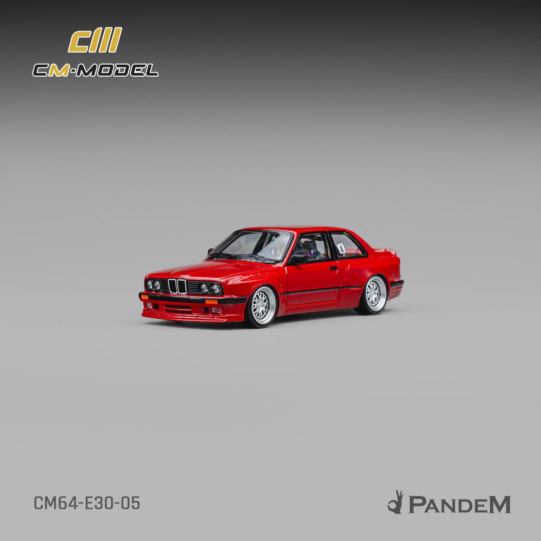 CM Model - Pre-Order - Pandem M3 E30 Bright Red - CM64-E30-05