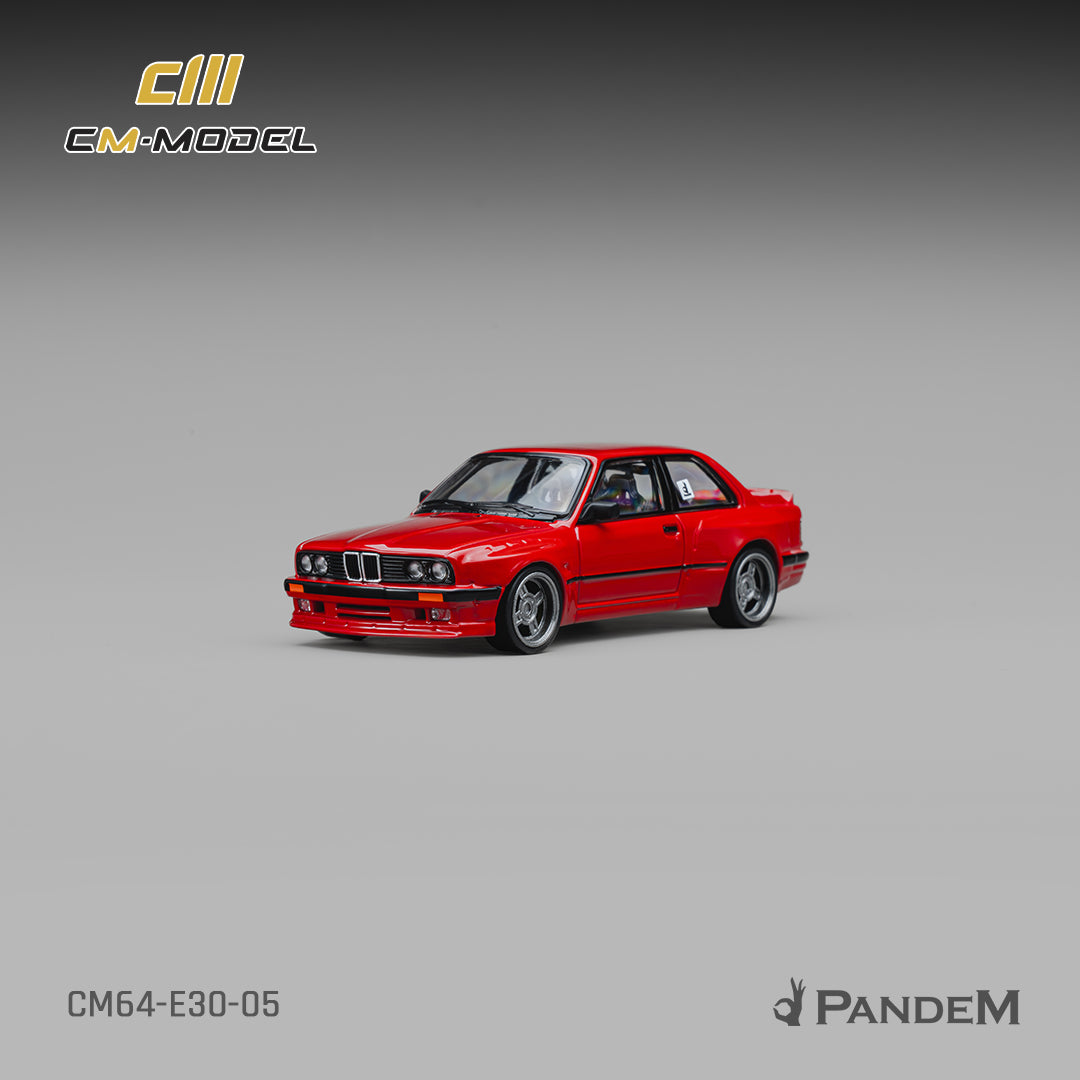CM Model - Pre-Order - Pandem M3 E30 Bright Red - CM64-E30-05