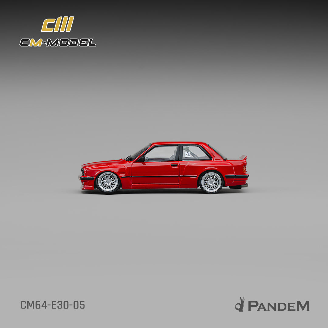 CM Model - Pre-Order - Pandem M3 E30 Bright Red - CM64-E30-05