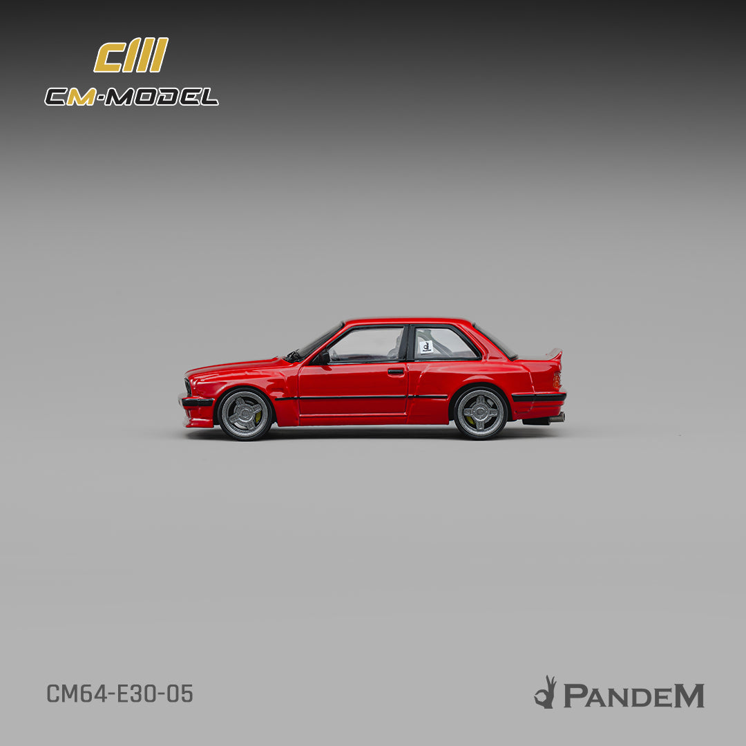 CM Model - Pre-Order - Pandem M3 E30 Bright Red - CM64-E30-05