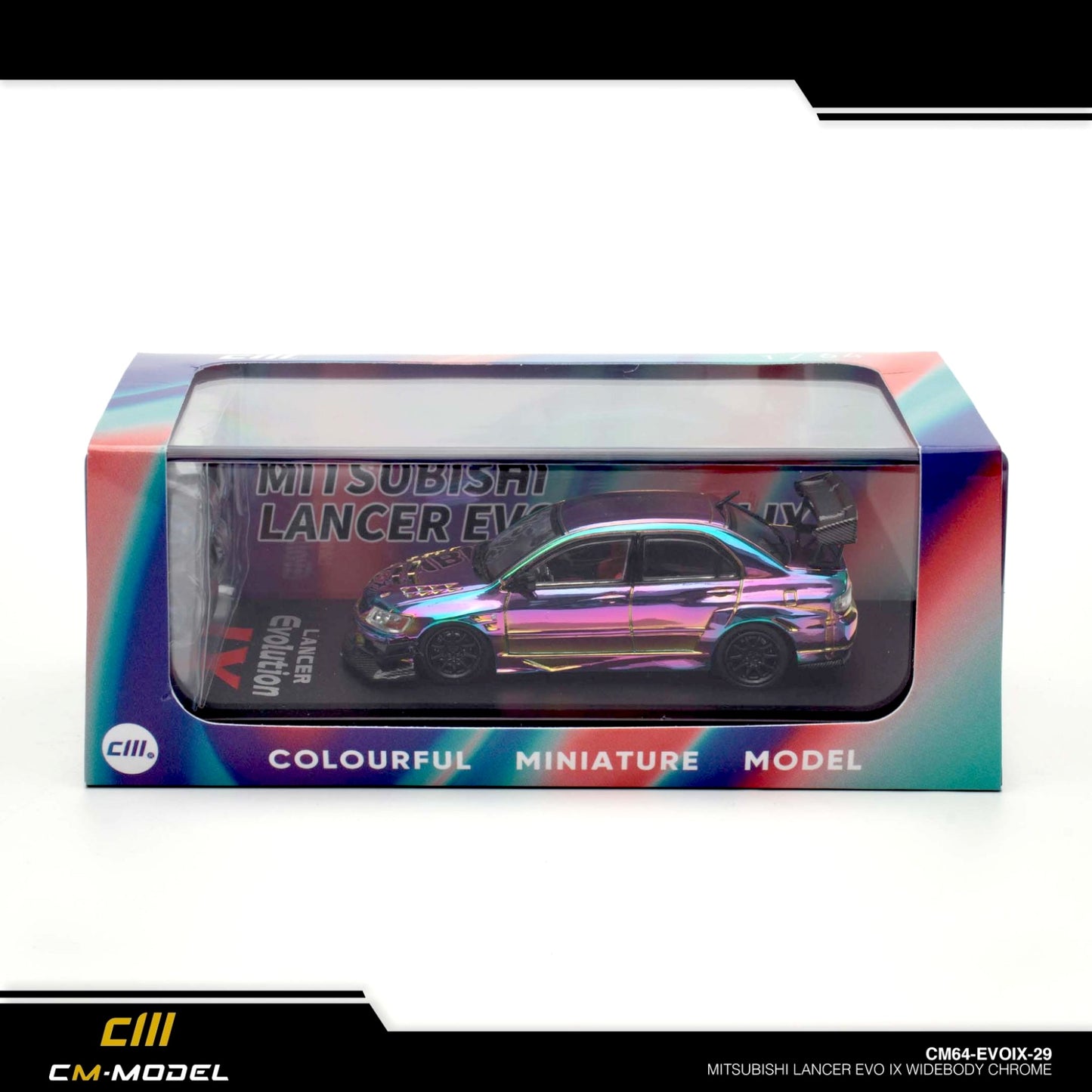 CM Model - Mitsubishi Lancer Evolution IX Widebody - Chrome Purple - CM64-EVOIX-29
